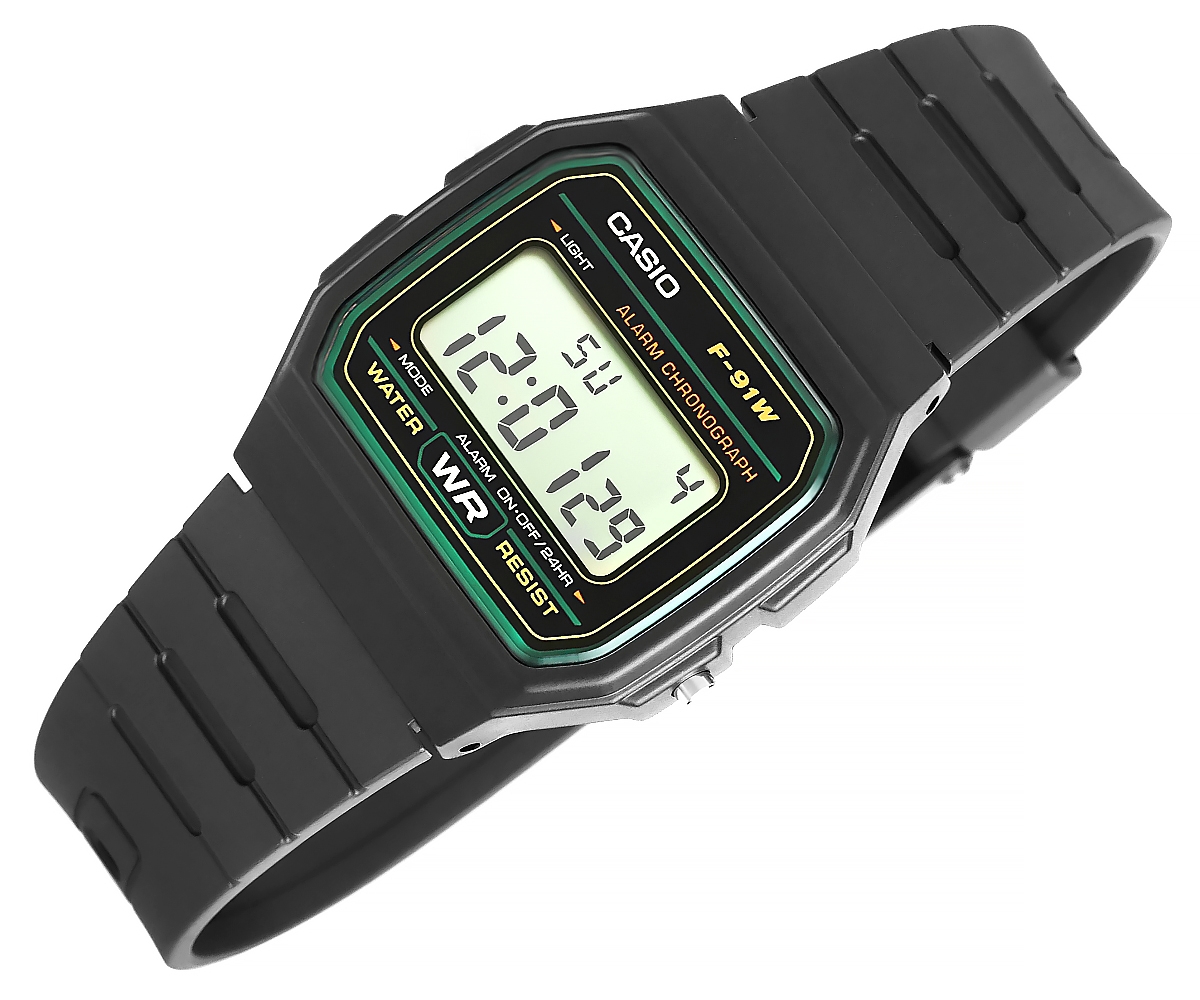 Zegarek Męski CASIO F-91W-3DG + BOX - obrazek 3