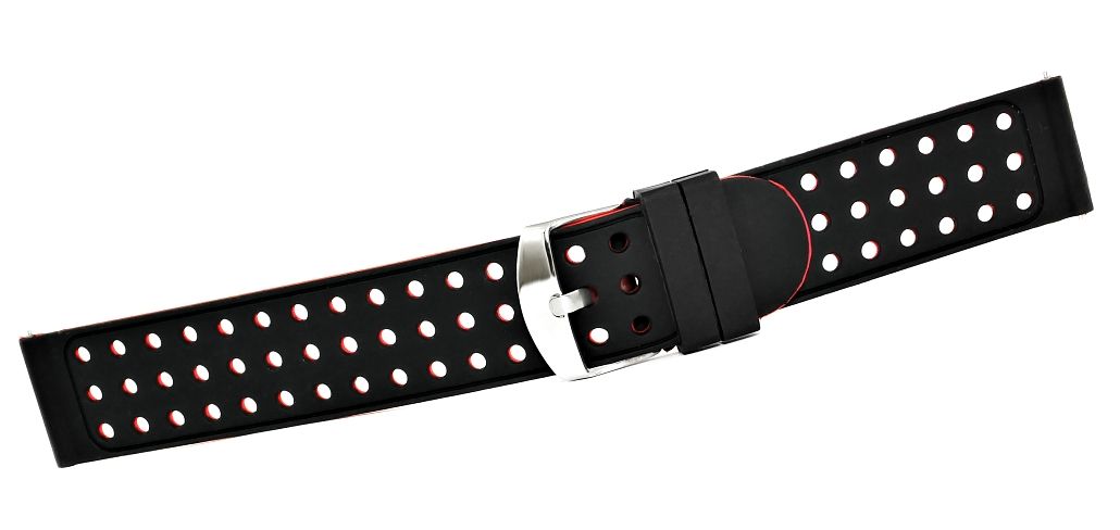 Pasek silikonowy CZERWONY U12-20-3 - obrazek 3