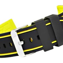 Pasek silikonowy CZARNO-ŻÓŁTY U14-20-2