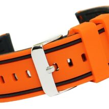 Pasek silikonowy POMARAŃCZOWO-CZARNY U14-20-5