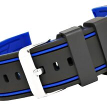 Pasek silikonowy CZARNO-GRANATOWY U14-20-8