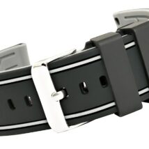 Pasek silikonowy CZARNO-SZARY U14-20-9