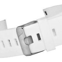 Pasek silikonowy BIAŁO-SREBRNY U15-22-5