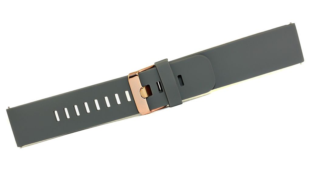 Pasek silikonowy SZARY-RÓŻOWE ZŁOTO U15-20-1 - obrazek 3