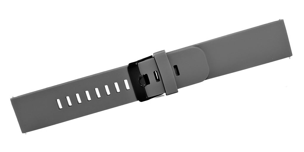 Pasek silikonowy SZARO-CZARNY U15-20-3 - obrazek 3