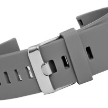 Pasek silikonowy SZARO-SREBRNY U15-20-6