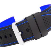 Pasek silikonowy CZARNO-GRANATOWY U17-22-4