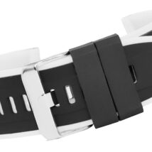 Pasek silikonowy CZARNO-BIAŁY U22-22-1