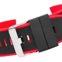 Pasek silikonowy CZARNO-CZERWONY U22-22-2