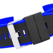 Pasek silikonowy CZARNO-GRANATOWY U22-20-3