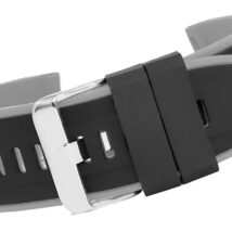 Pasek silikonowy CZARNO-SZARY U22-20-5