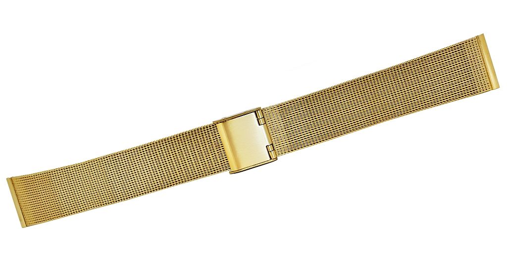 Bransoleta Siatka Złota 18 mm 301G18 - obrazek 3