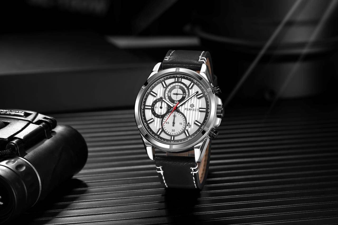 Zegarek Męski Perfect Chronograf CH03L-02 + Box - obrazek 3