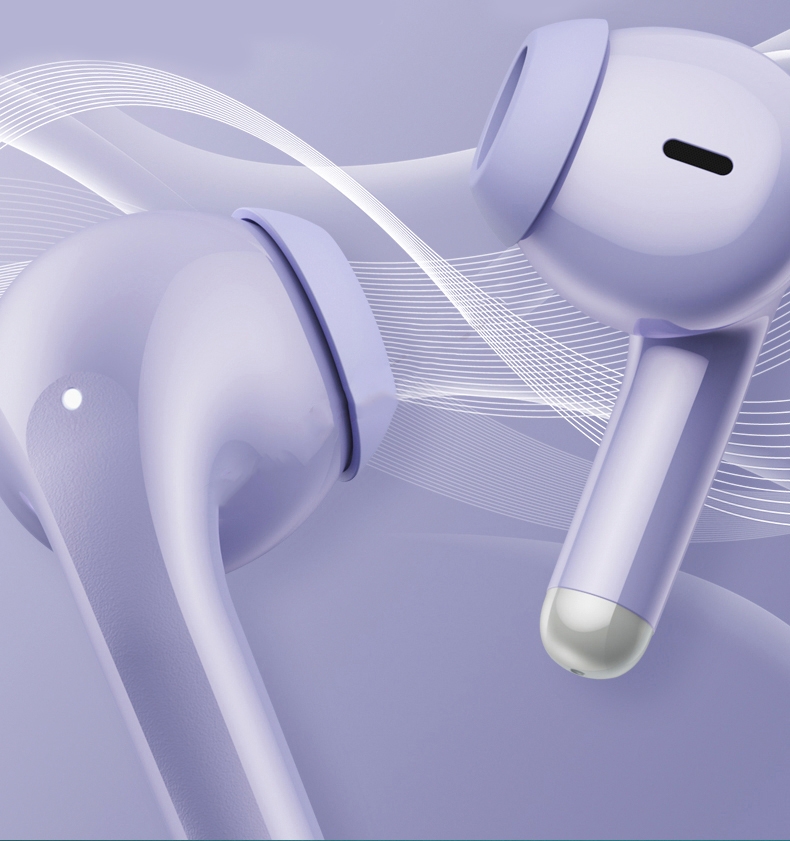 Słuchawki bezprzewodowe douszne LENOVO Thinkplus LivePods LP40 PRO Fioletowe - obrazek 3