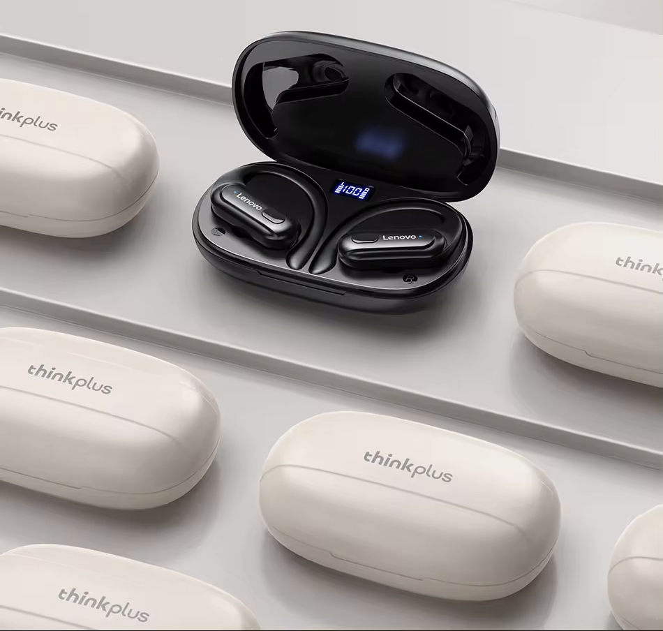 Słuchawki bezprzewodowe douszne LENOVO Thinkplus LivePods XT60B Ecru - obrazek 3