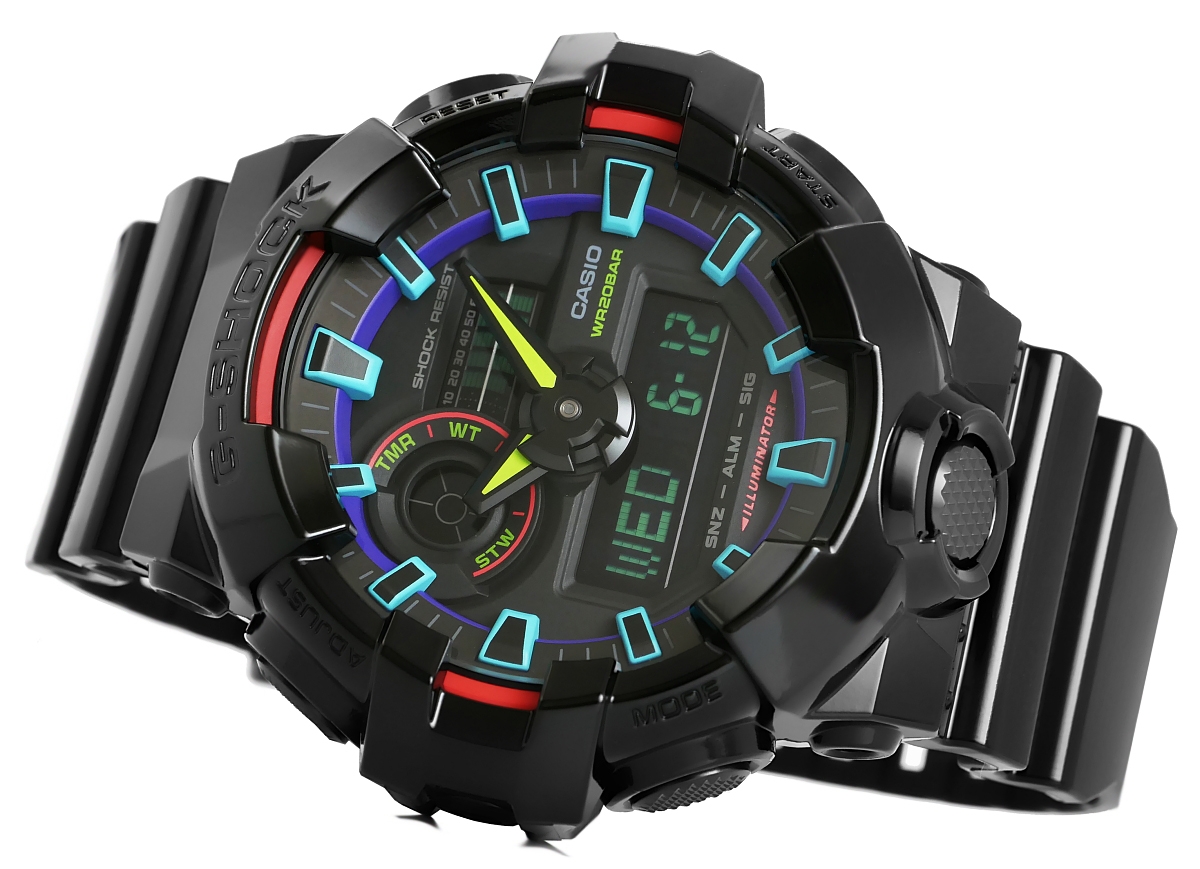 Zegarek Męski CASIO G-SHOCK GA-700RGB-1AER + BOX - obrazek 3