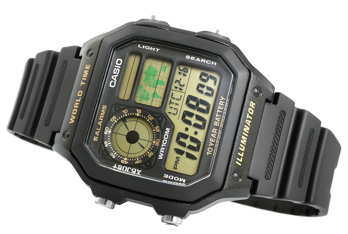 Zegarek Męski CASIO AE-1200WH-1BVDF + BOX - obrazek 3