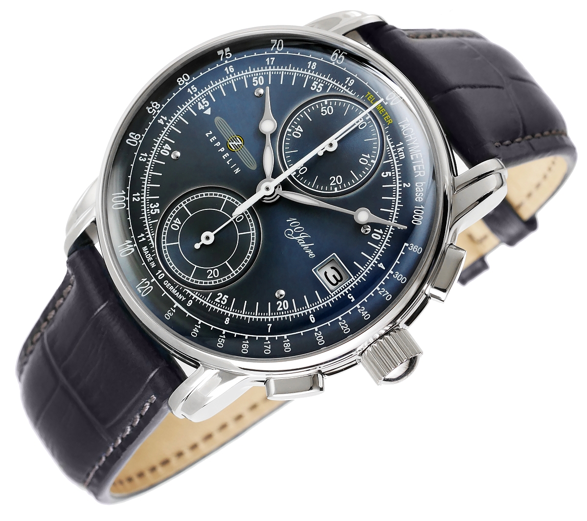 Zegarek Męski ZEPPELIN 100 Yahre Chronograph 8670-3 + BOX - obrazek 3