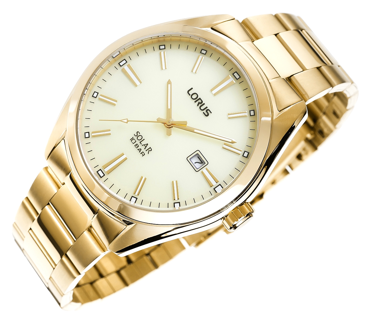 Zegarek Męski LORUS Solar Gold RX338AX9 + BOX - obrazek 3