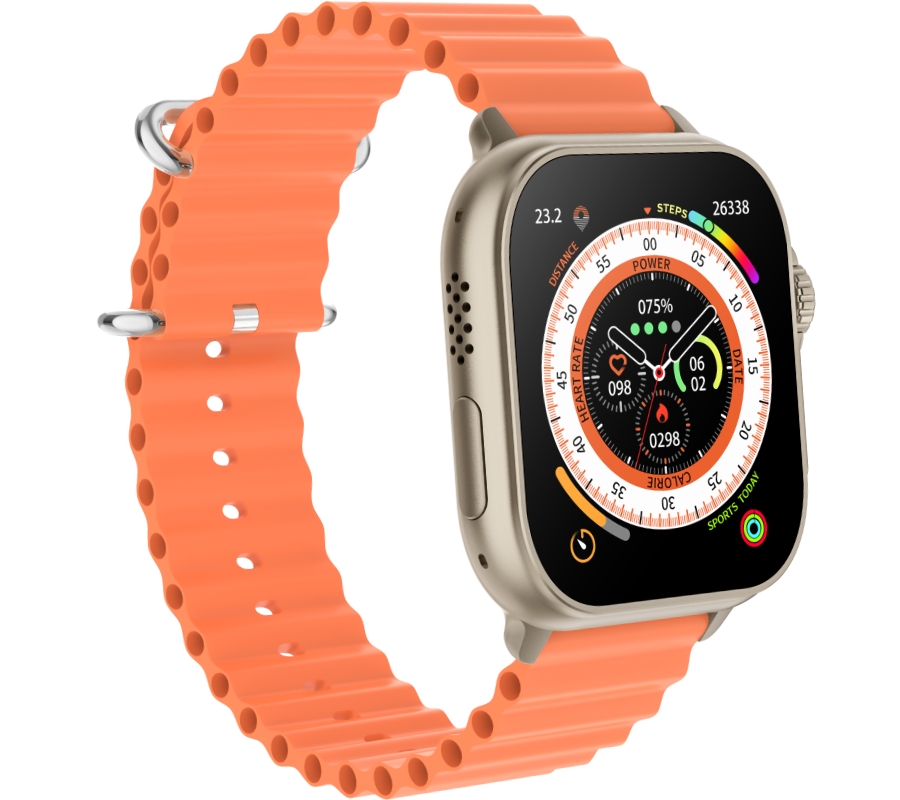Smartwatch Męski RUBICON RNCF17 Tytan/Orange SMARUB269 - obrazek 3