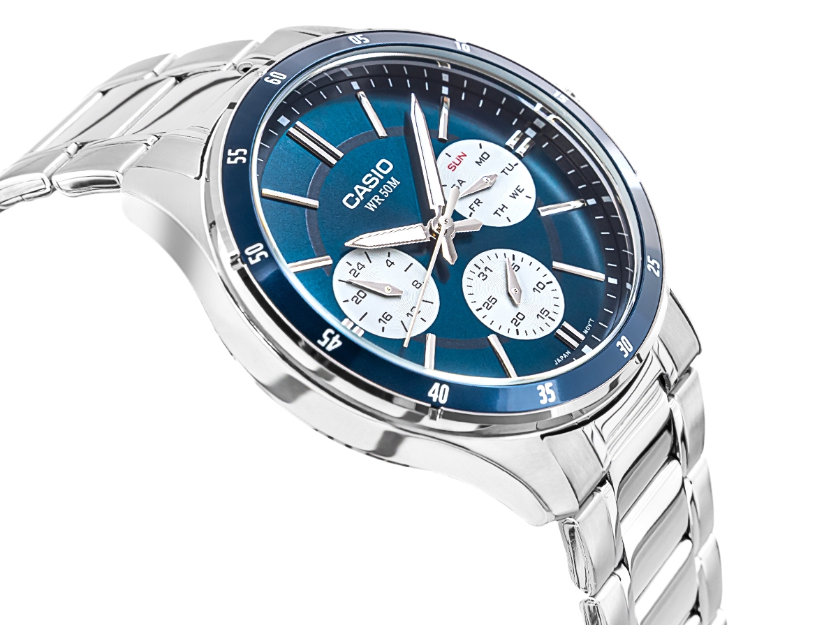 Zegarek Męski CASIO MTP-1374D-2A3VDF + BOX - obrazek 3