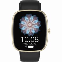 Smartwatch Damski GRAVITY GT18-7 Beżowy Pasek Silikonowy + Czarny Pasek