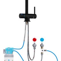 System filtrujący wodę kranową Dafi Flow Comfort D-1 z baterią trójdrożną VITO (czarna)
