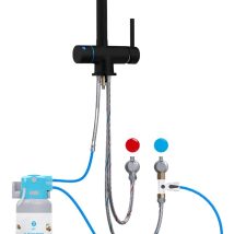 System filtrujący wodę kranową Dafi Flow Comfort D-1 z baterią trójdrożną HERO (czarna)