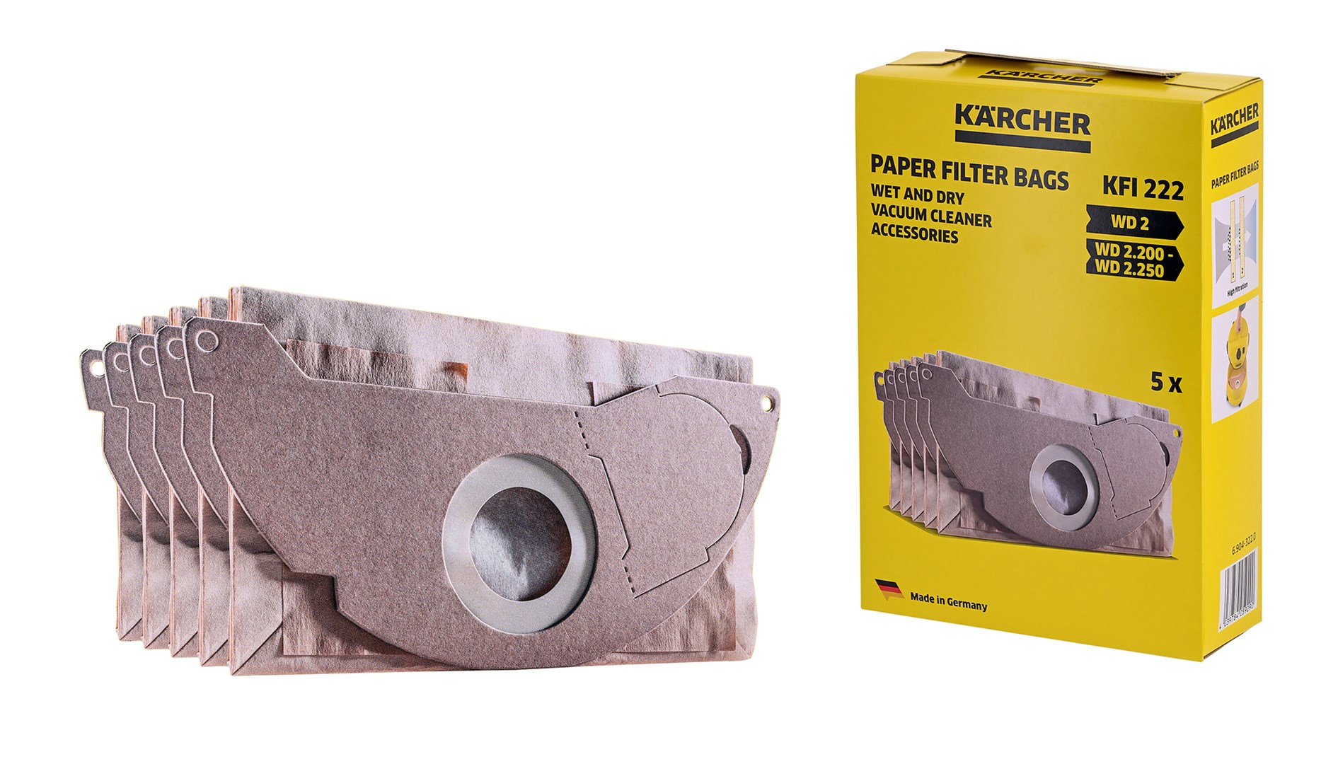 Torebka filtracyjne Karcher (Papier; KARCHER 6.904-322.0; 5 szt.) - obrazek 3