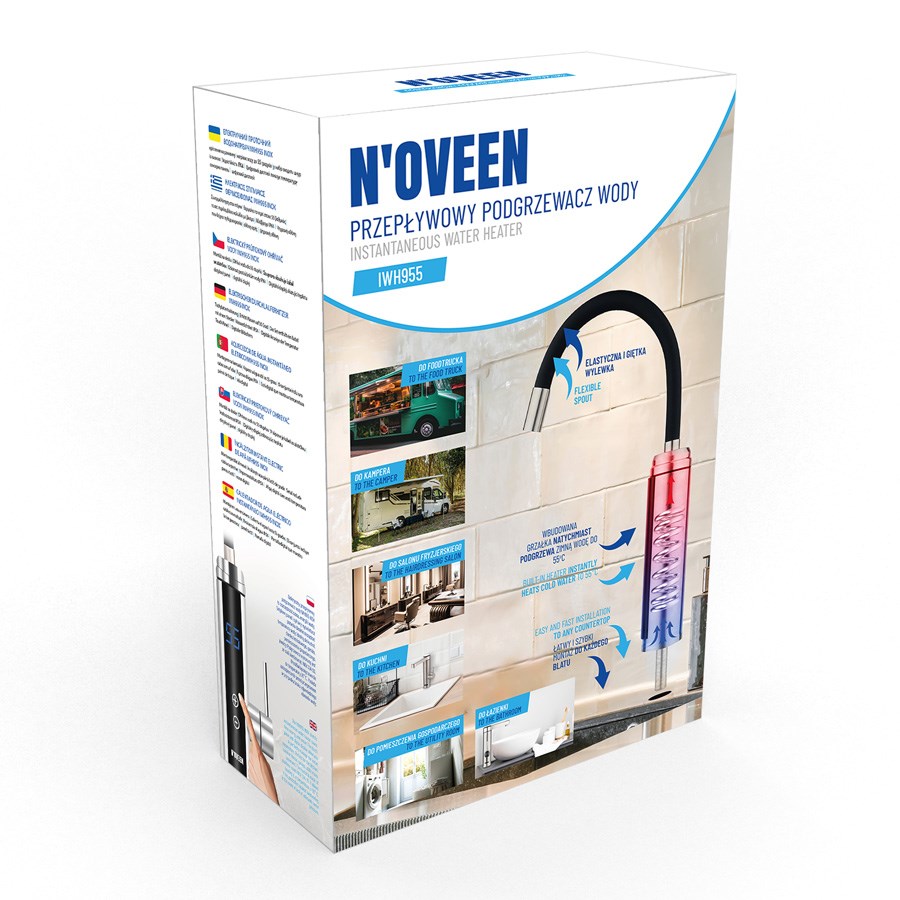 Przepływowy podgrzewacz wody NOVEEN IWH955 table montage - obrazek 7