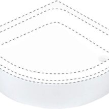 Deante PLUS II Osłona brodzika półokrągła 80 cm