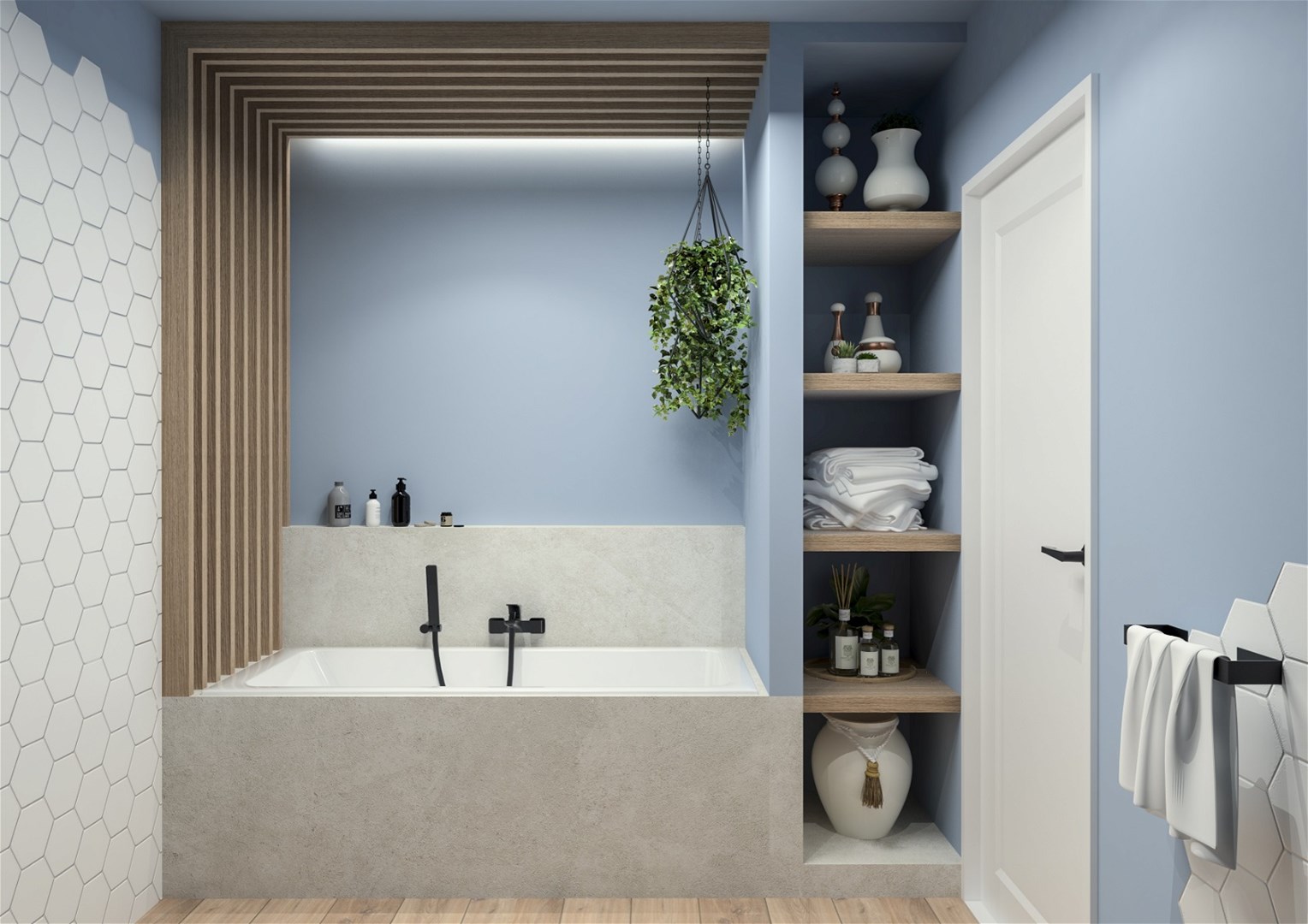 Deante Hiacynt Nero BQHN10M bateria wannowo-prysznicowa - obrazek 3