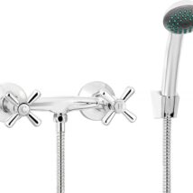 Bateria prysznicowa ścienna z zestawem prysznicowym BOS_041D 5908212087749