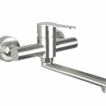 Deante Neo Lupo bateria umywalkowa ścienna stal BLUF50M