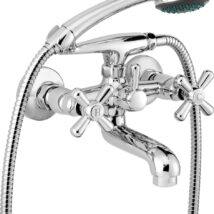 Deante Neo Symetrio bateria wannowo-prysznicowa ścienna chrom BOS011D