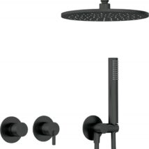 Zestaw prysznicowy podtynkowy z głowicą prysznicową – z baterią poziomą