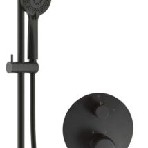 Zestaw prysznicowy podtynkowy z drążkiem – z głowicą prysznicową