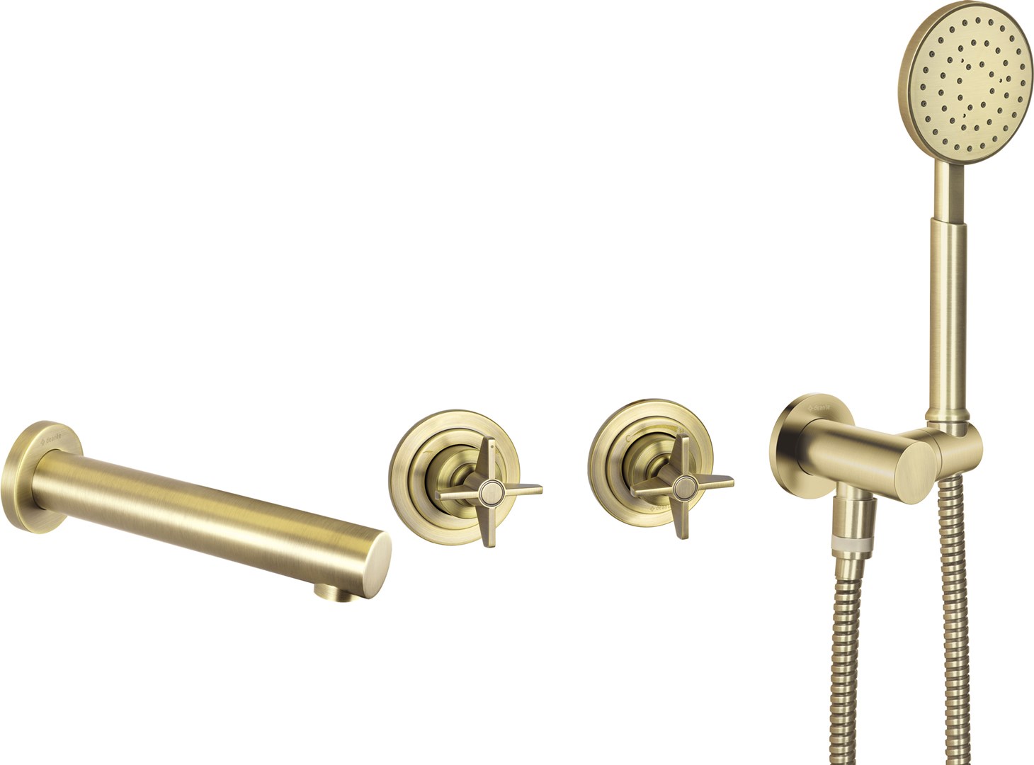 Bateria wannowa podtynkowa z zestawem prysznicowym