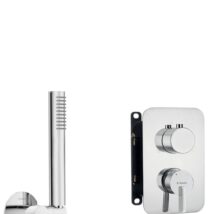 Zestaw prysznicowy podtynkowy z BOXem mieszaczowym – z główką natryskową