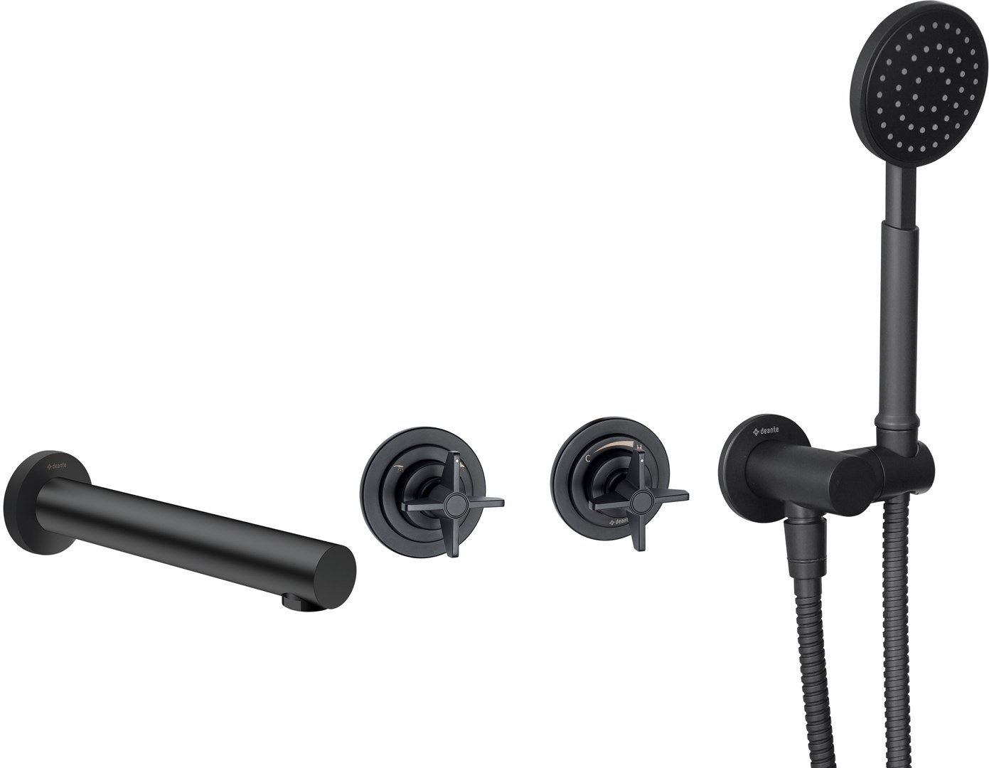 Bateria wannowa podtynkowa z zestawem prysznicowym