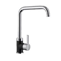 Bateria kuchenna PYRAMIS SILVIO DUO 090929538 granit czarny chrom (czarny nakrapiany)