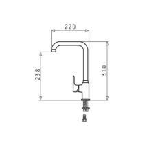 Bateria kuchenna Pyramis Silvio 090935601 Volcano (czarna)
