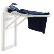 ARREDAMENTI STIROJOLLY Deska do prasowania do zawieszenia na ścianę – 108 x 40 cm, Biały