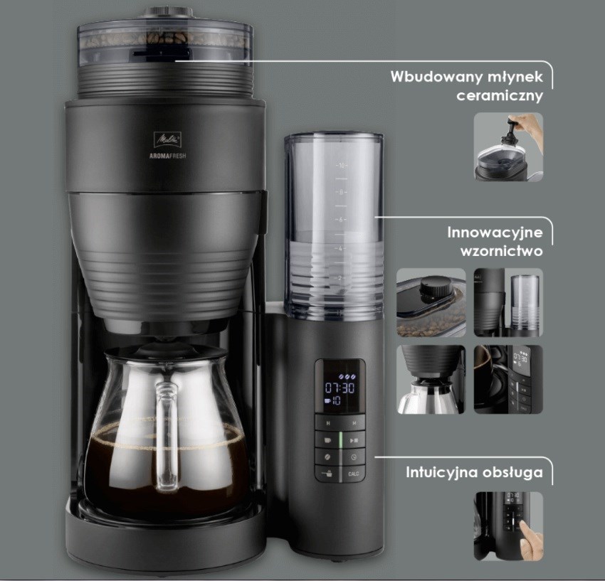 Ekspres przelewowy Melitta AROMAFRESH BLACK 1030-05 (WYPRZEDAŻ) - obrazek 6