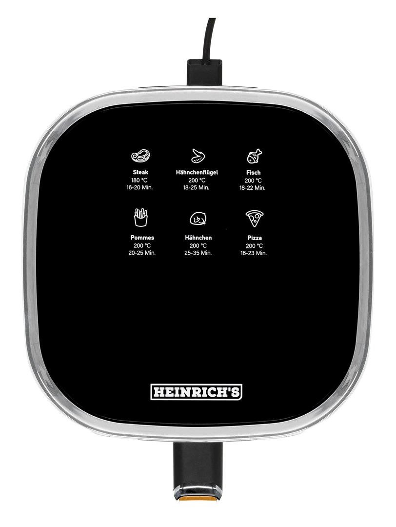 Frytkownica beztłuszcz.HEINRICH"S HFR 8216 ŻÓŁTA - obrazek 8