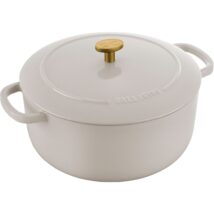 Garnek żeliwny okrągły Ballarini Bellamonte 4l, 24cm, Kość słoniowa
