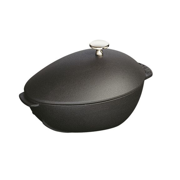 Garnek żeliwny owalny małż STAUB 40509-494-0 - czarny 2 ltr - obrazek 5