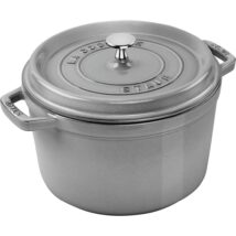 Garnek żeliwny okrągły wysoki Staub – 4.8 ltr, Grafitowy