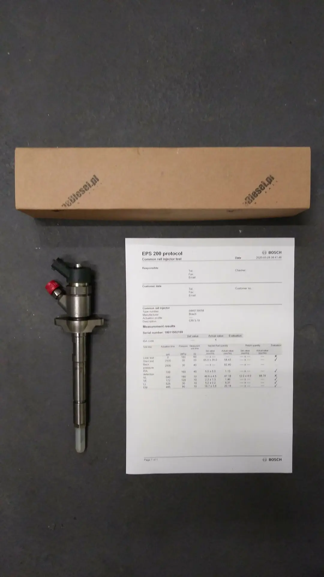 Wtryskiwacz Bosch 0445110653 / 0445110654 - obrazek 4