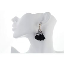 KOLCZYKI CHWOSTY HIMALAI CZARNE K749CZ